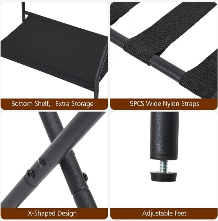 Amhincible 2 Piece Luggage Rack