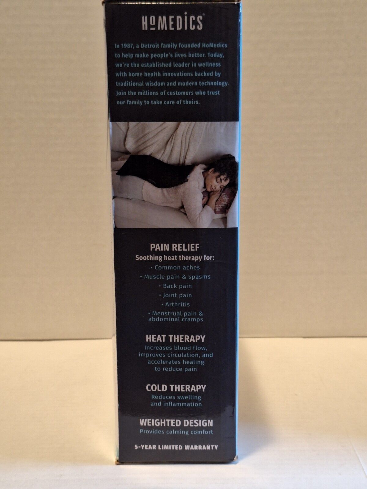 Homedics Weighted Gel HeatingPad King Size 12" X 24" 12' cord 6 heat settings