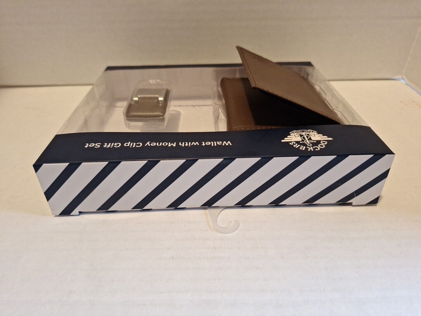 Men's Dockers® RFID-Blocking Bifold Passcase Wallet and Money Clip Gift Set~New!