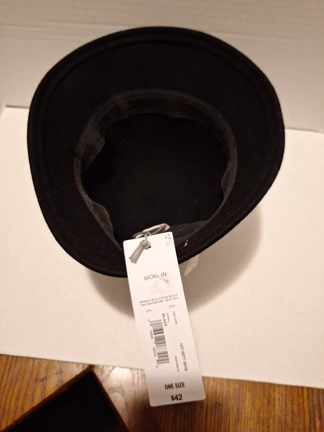 Liz Claiborne Women’s Bowler Hat Black Cocktail Flapper Formal Elegant