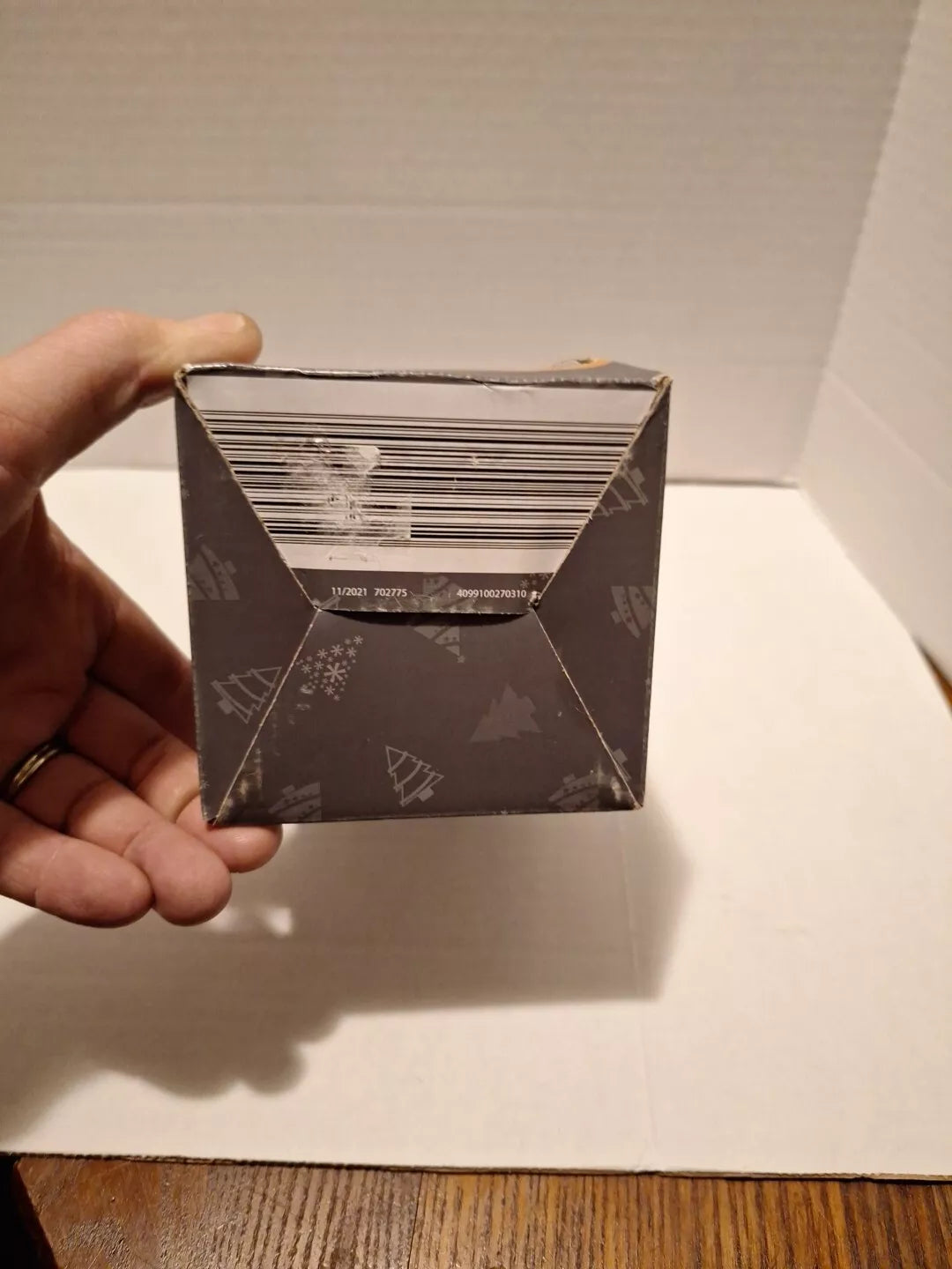 Crofton Glass Ornament Sipper ”Merry Christmas" w/Straw - New Damaged Package