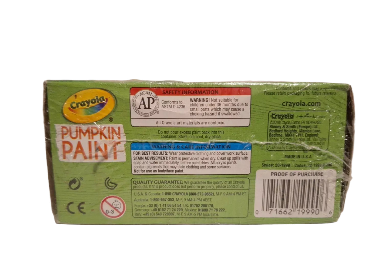 CRAYOLA Pumpkin Paint Set, Acrylic Paints in Classic Colors, 6 Bottles Multi Use