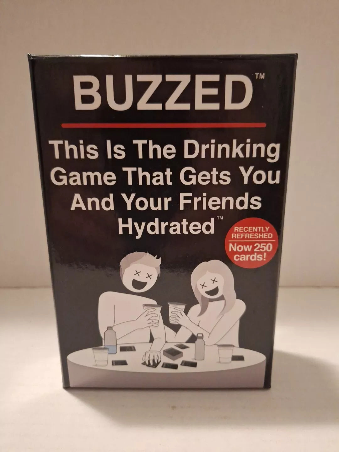 Buzzed Drinking Game Recently Refreshed 250 Fun Adult Cards Open Box Unplayed