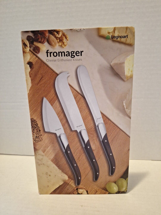 Legnoart Fromager 3 Piece Cheese Enthusiast Knife Set