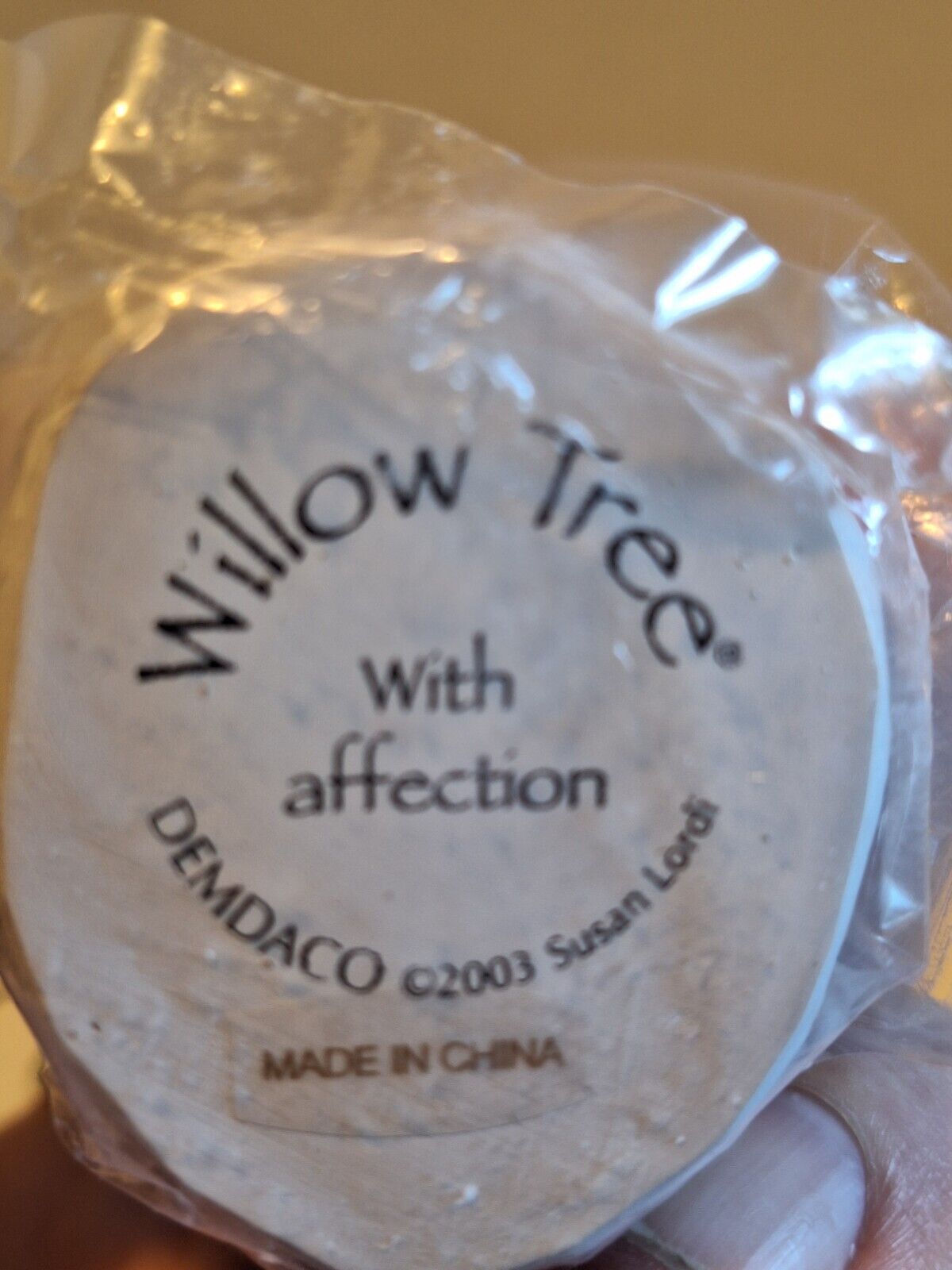 NEW Boxed Susan Lordi Willow Tree With Affection Ornament Holding a Cat 2003