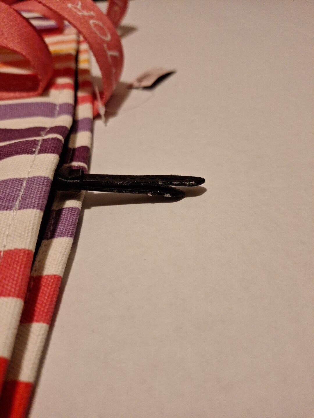 Victoria’s Secret Zip Tote Beach Bag Weekender NEW Logo Multi Stripe Gym Travel