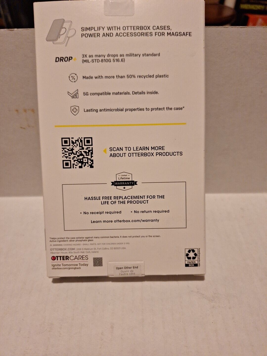 NEW OtterBox 77-92231 Vue Series+ Case Apple iPhone 13 Pro . Clear Glitter