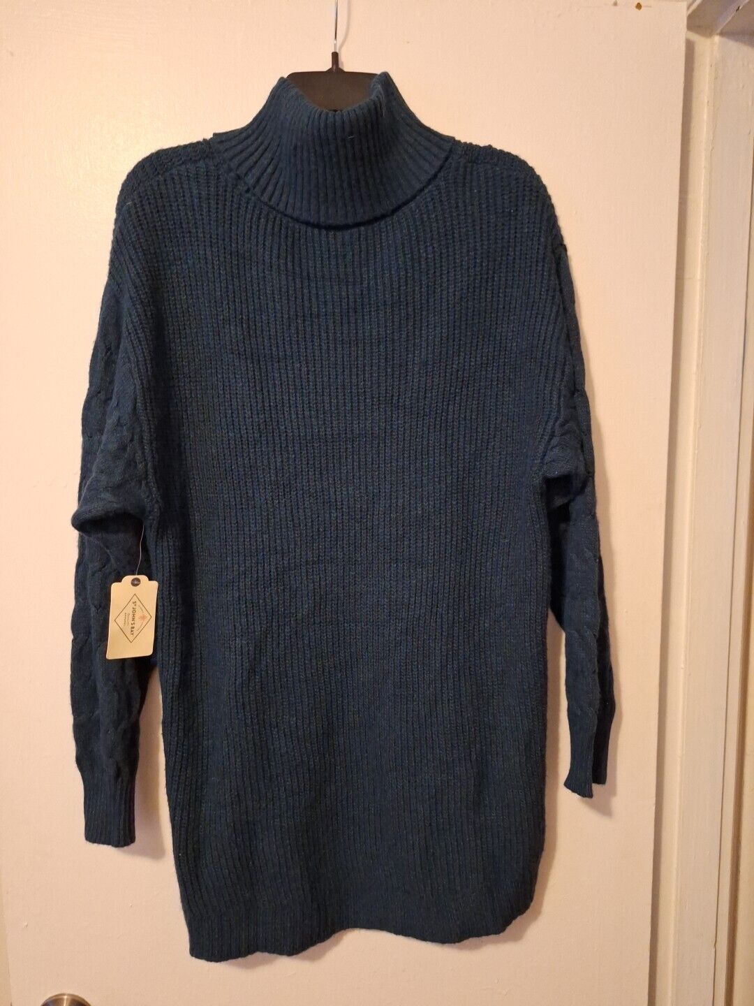 St Johns Bay Women's Size XXL Turtle Neck Long Sweater Teal