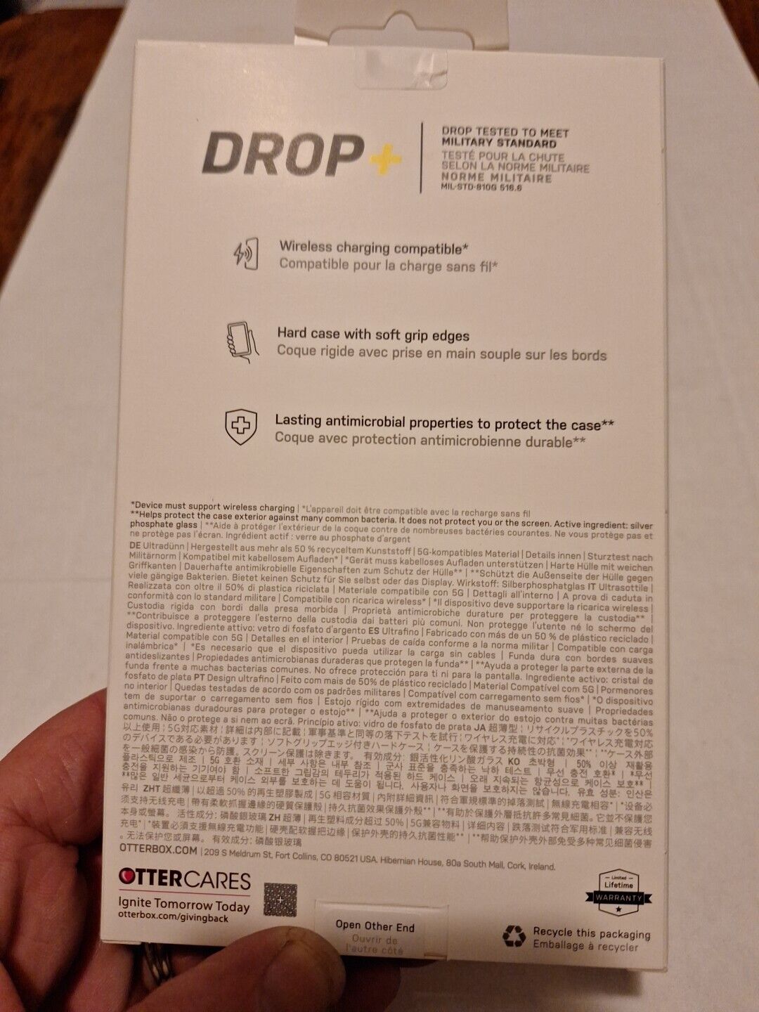 NIB OtterBox React Series Case for Samsung Galaxy S23 5G Cellphone LTE Clear NEW