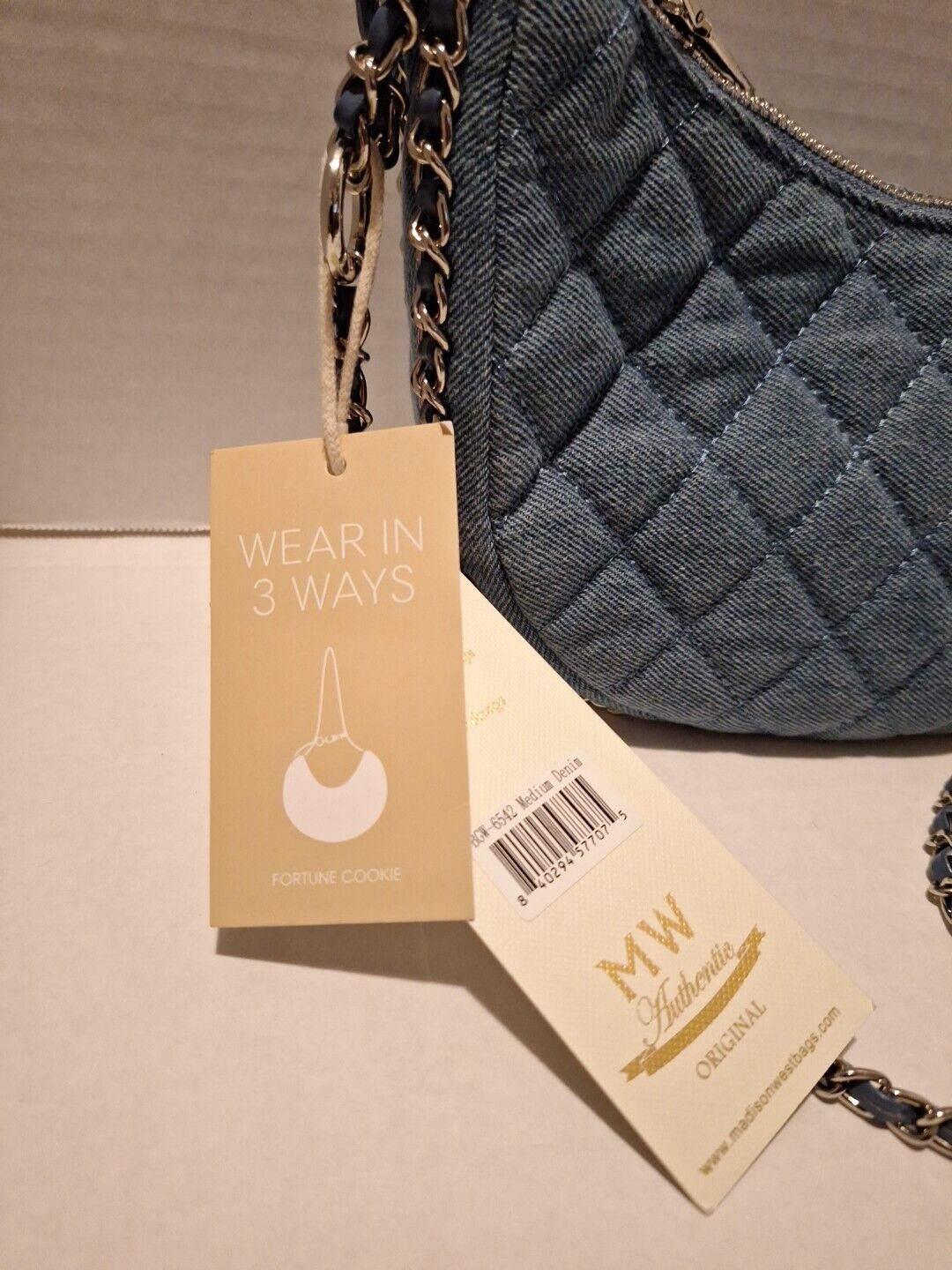 Madison West Medium Denim BGW-6542 Hand Bag