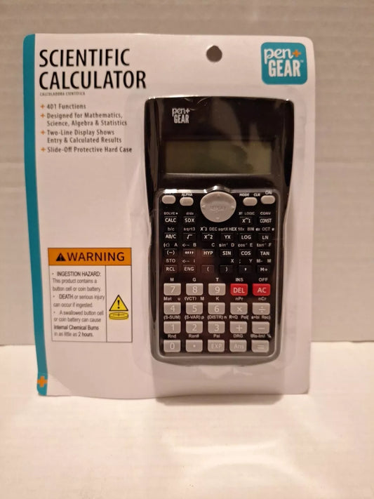 Pen+Gear Non-Programmable Scientific Calculator with 401 Functions