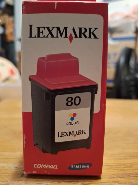Vintage Lexmark Samsung Compaq Genuine 80 Color Print Ink Cartridge