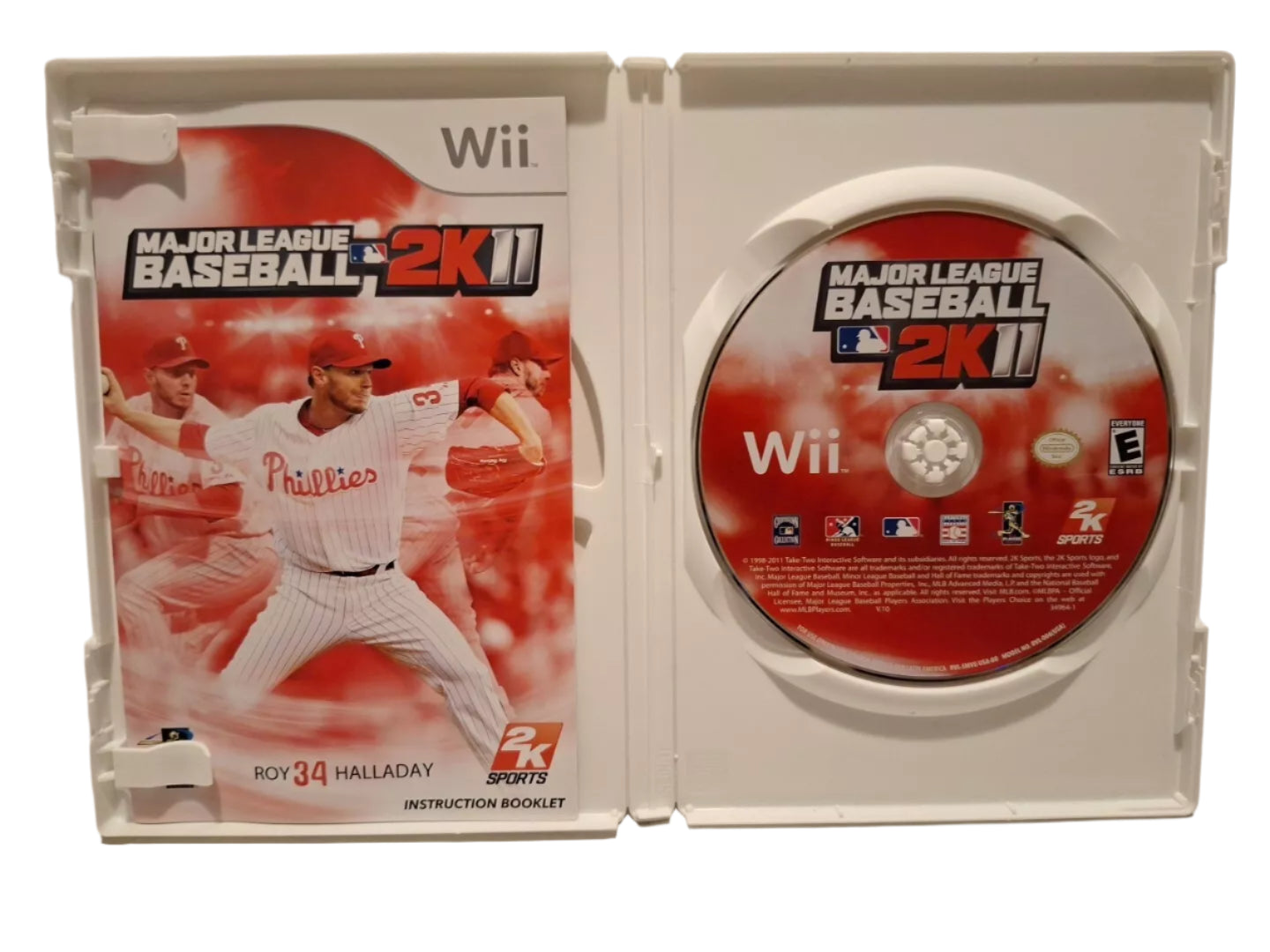 Major League Baseball 2K11 (Nintendo Wii, 2011) Complete With Manual