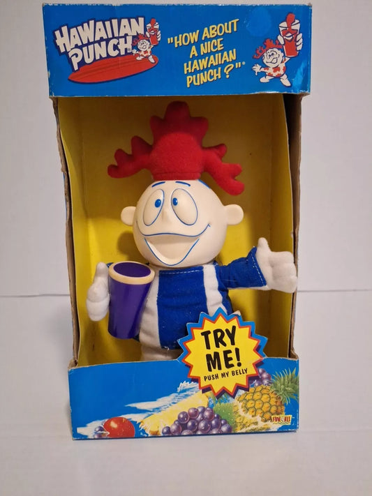 Vintage 1999 Hawaiian Punch Collectible Talking Doll "Punchy" Non Working