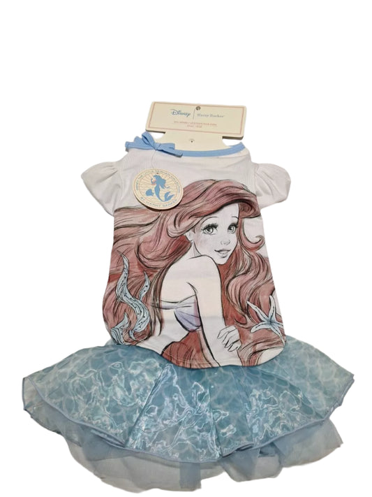 Disney Harry Barker Little Mermaid Dog Apparel SM Ariel Shirt & Skirt Set