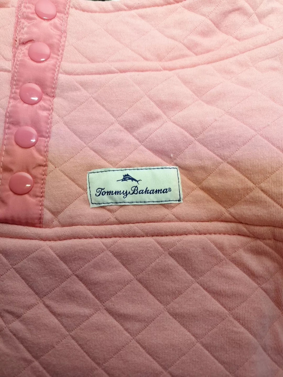 Tommy Bahama Fleece Lined Dog Jacket Size Large Pink Hook And Loop