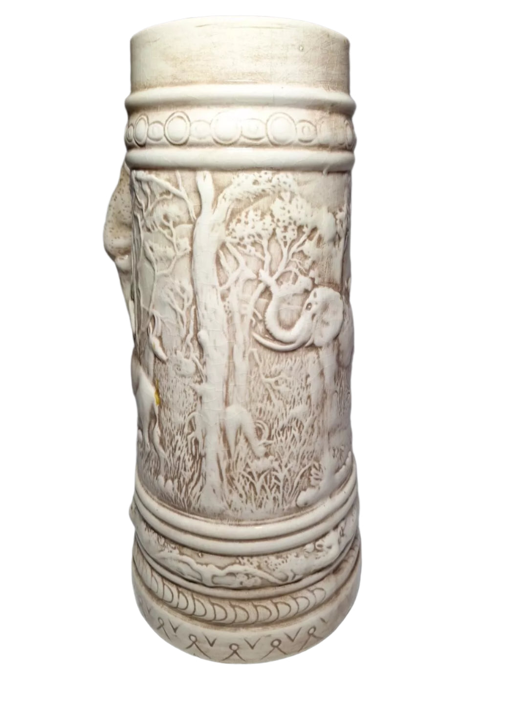 Holland Mold African Safari Ceramic German Beer Stein Number EF82 No Lid