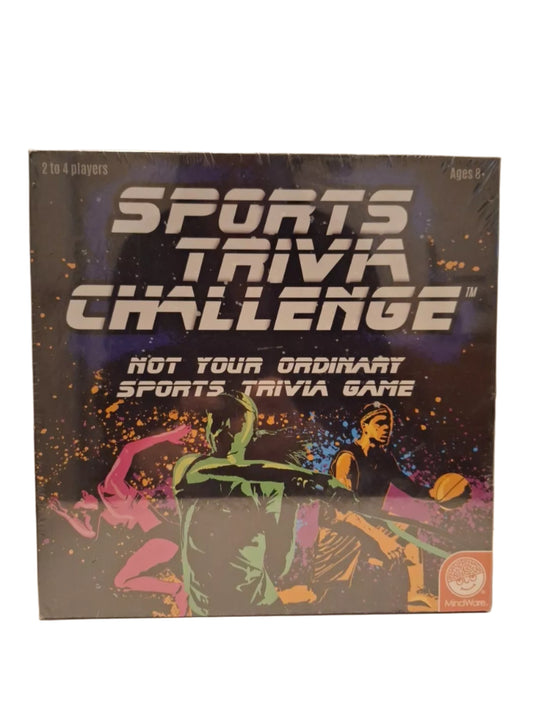 Mindware Sports Trivia Challenge Board Game Complete Cards Factory Sealed