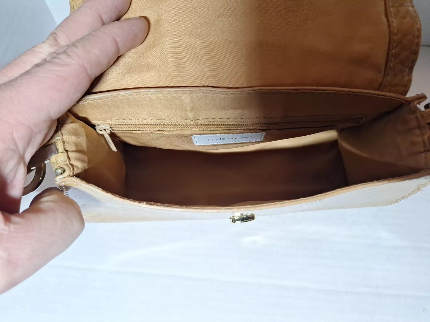 liz claiborne gold purse