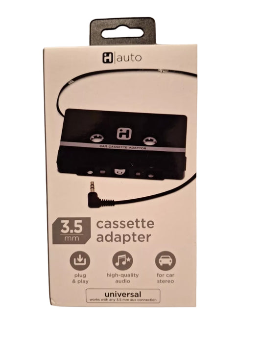 iHome Cassette Adapter Universal SmartPhone/MP3/CD Player 3.5mm Adapter RETRO