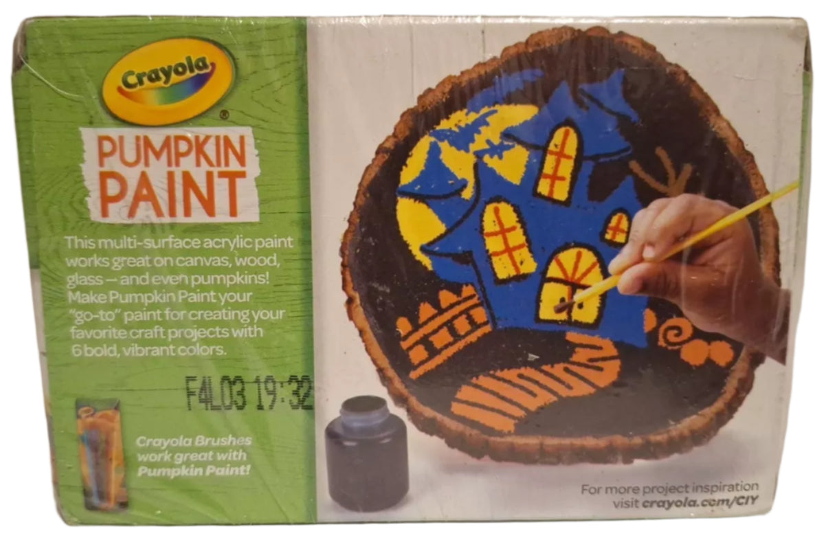CRAYOLA Pumpkin Paint Set, Acrylic Paints in Classic Colors, 6 Bottles Multi Use