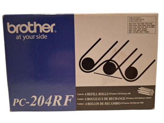NEW Genuine Brother PC-204RF Refill Fax Ribon (Pk of 4) Sealed Packages