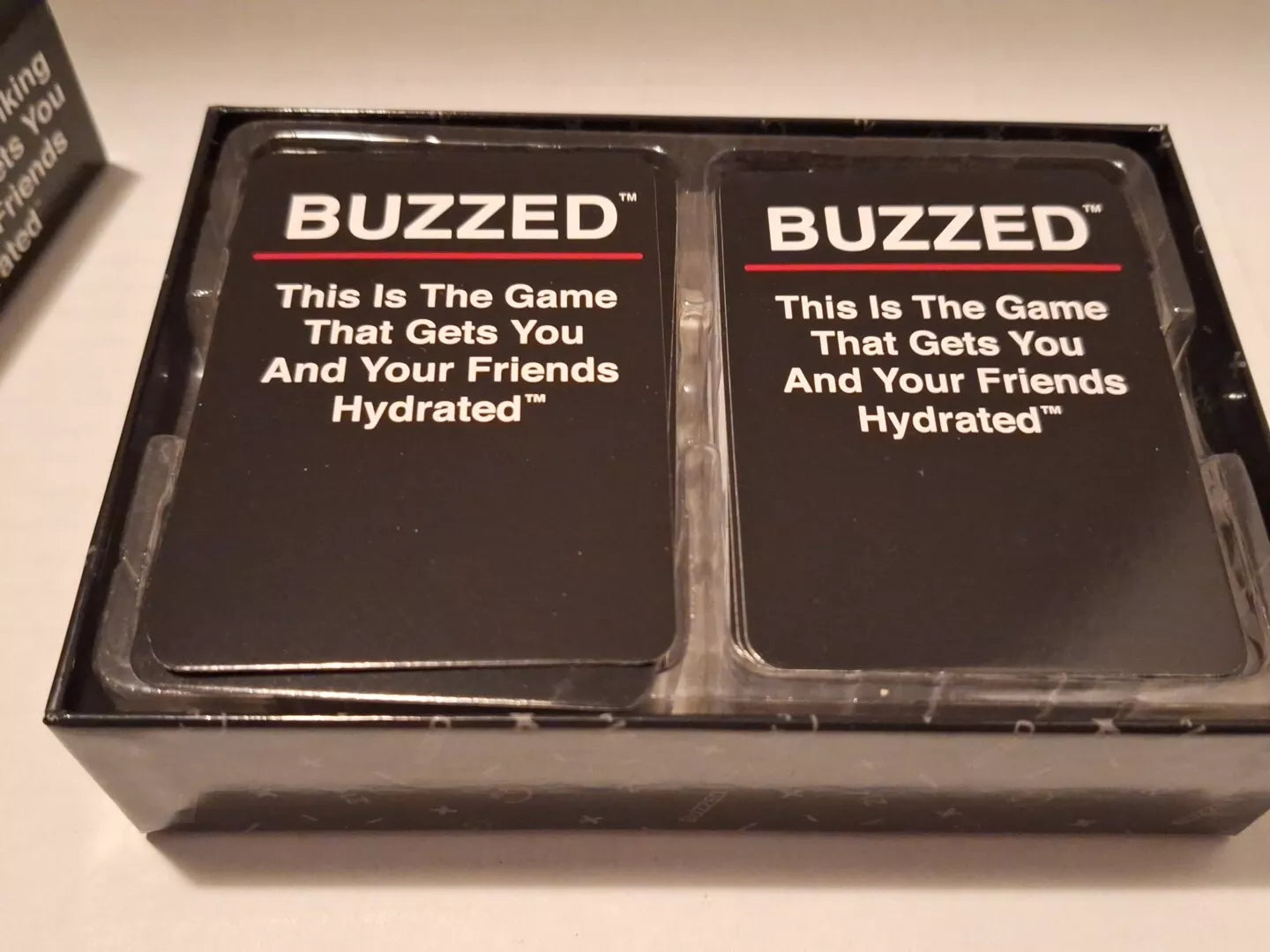 Buzzed Drinking Game Recently Refreshed 250 Fun Adult Cards Open Box Unplayed